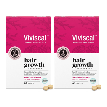 Viviscal Hair Growth Supplements for Women 60 Tablets (Pack of 2) 60 Day Supply