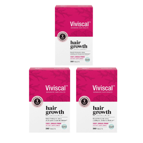 Viviscal Hair Growth Supplements for Women (3 Pack) – 540 Tablets, 270-Day Supply